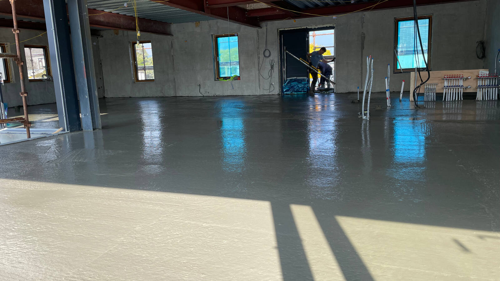 Screed Poured